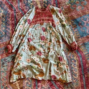 Umgee Knee Length Gauze Dress